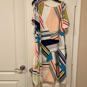 Adrianna Papell Stripe Shift Dress